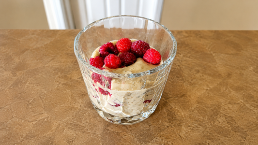 Vanilla Raspberry Chia Pudding for Kids