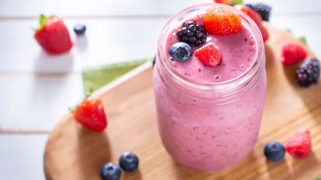 Berry Smoothie for Kids with Protein | Easy TOMI Smoothie Recipe