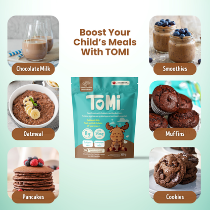 Use TOMI to add extra nutrients to smoothies, pancakes, oatmeal and more