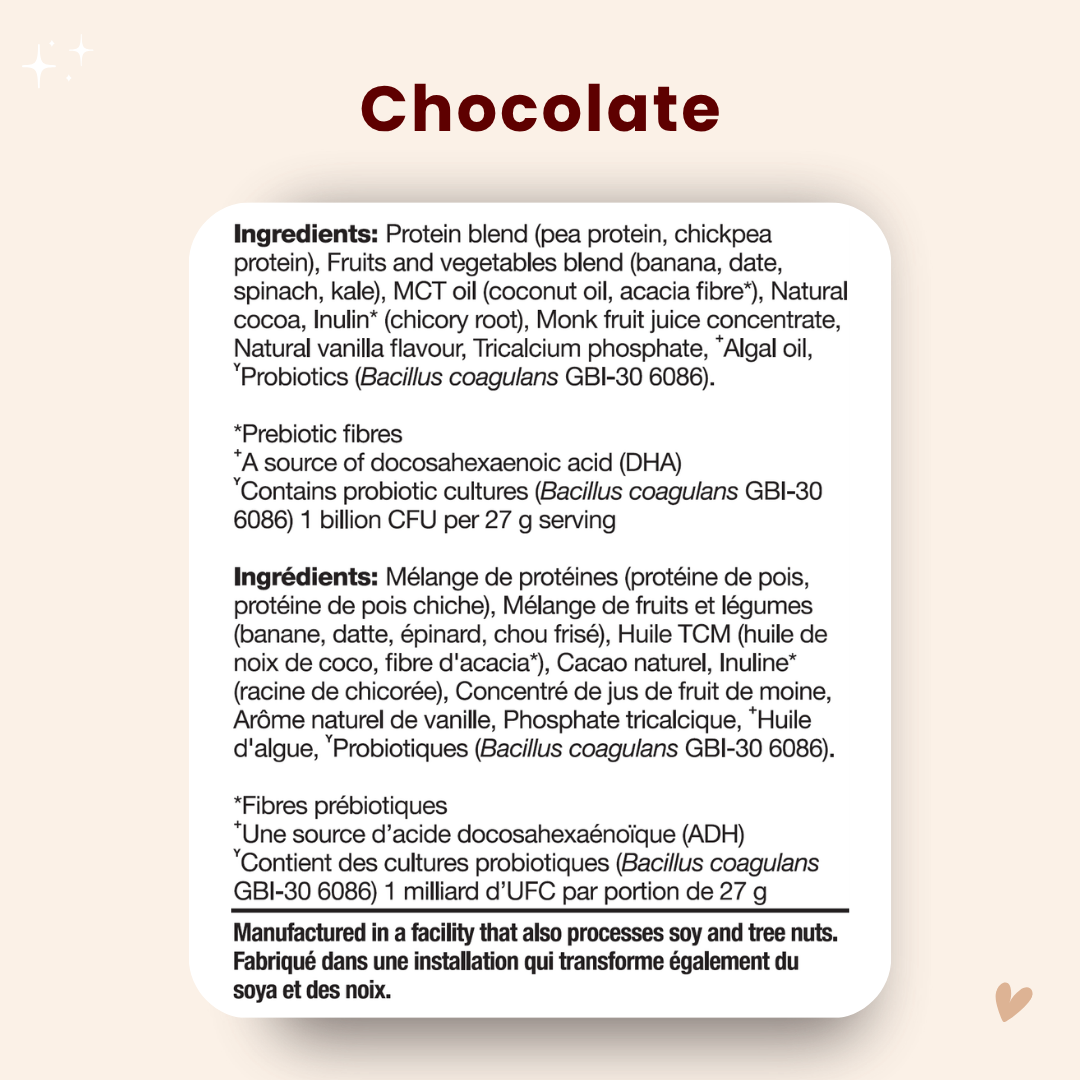Ingredients in TOMI Chocolate
